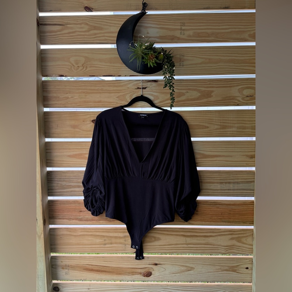 NRW Express Black V-Neck Bodysuit